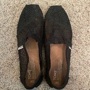 Black see through toms! Used but good condition